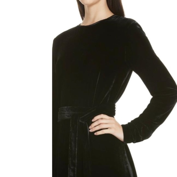 Theory Body Con Wide V-Neck Stretchy Deep Navy - Picture 6 of 9